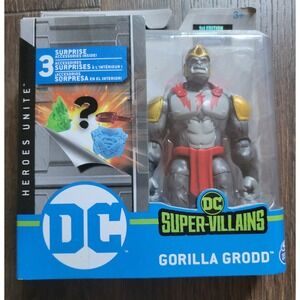 DC Super Villains Gorilla Grodd 1st Edition Action Figure 3 Surprise Accessories